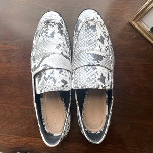 Zara Snakeskin Loafers
